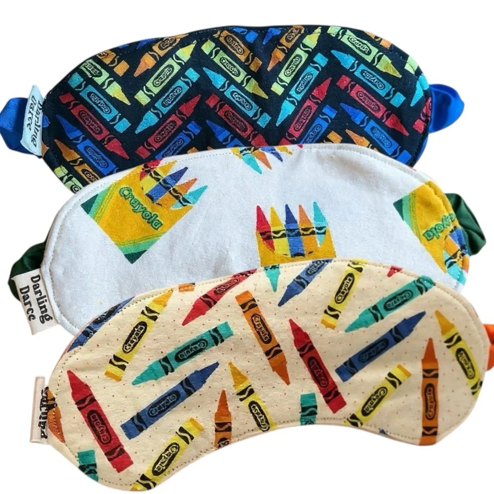 New Crayon Pattern Kids Sleep Mask
